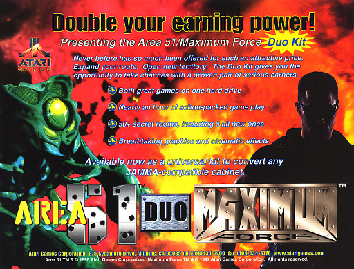 Area 51 - Maximum Force Duo (R3000) Game Cover